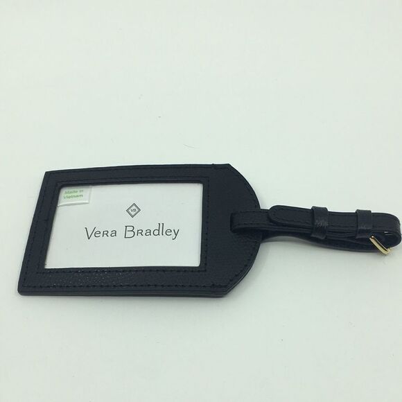 Vera Bradley Accessories - Vera Bradley Black Luggage ID Tag